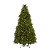 10ft Pre-Lit Dunhill Fir Artificial Christmas Tree with Dual Color LED Lights