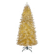 10ft. Pre-Lit Platinum Metallic Christmas Tree With White LED Infinity Lights
