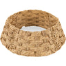 36in Woven Hyacinth Christmas Tree Collar Basket Base Cover