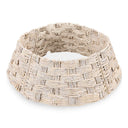 36in Woven Hyacinth Christmas Tree Collar Basket Base Cover