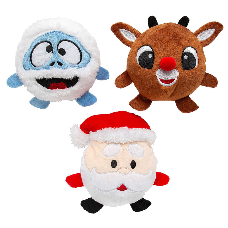 Plush Rudolph Reindeer 3 Piece Set Christmas Soft Toys