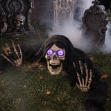 18" LED Spooky Skeleton Groundbreaker Plastic Halloween Decoration
