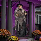 59" x 54" Floating Witch Animated Halloween Decoration