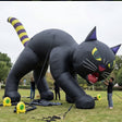 20 ft. Halloween Black Cat Inflatable Decoration with LED Lights, Plug-In