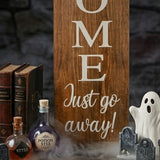 39 in Unwelcome Halloween Wooden Porch Hanging Sign Decor