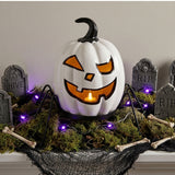 15 in Pre Lit Ghost Pumpkin Halloween Tabletop LED Decor