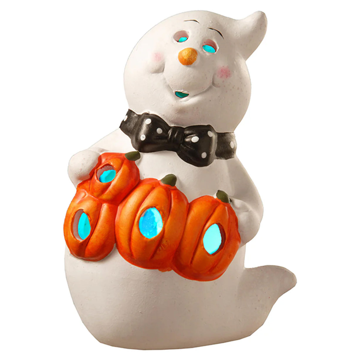 6IN BOO Smiling Ghost Halloween LED Tabletop Decor