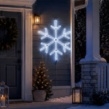 18IN Neon Style Snowflake Decoration with Cool White LED Lights