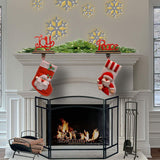 8IN JOY Christmas Stocking Holder with Gold Trim