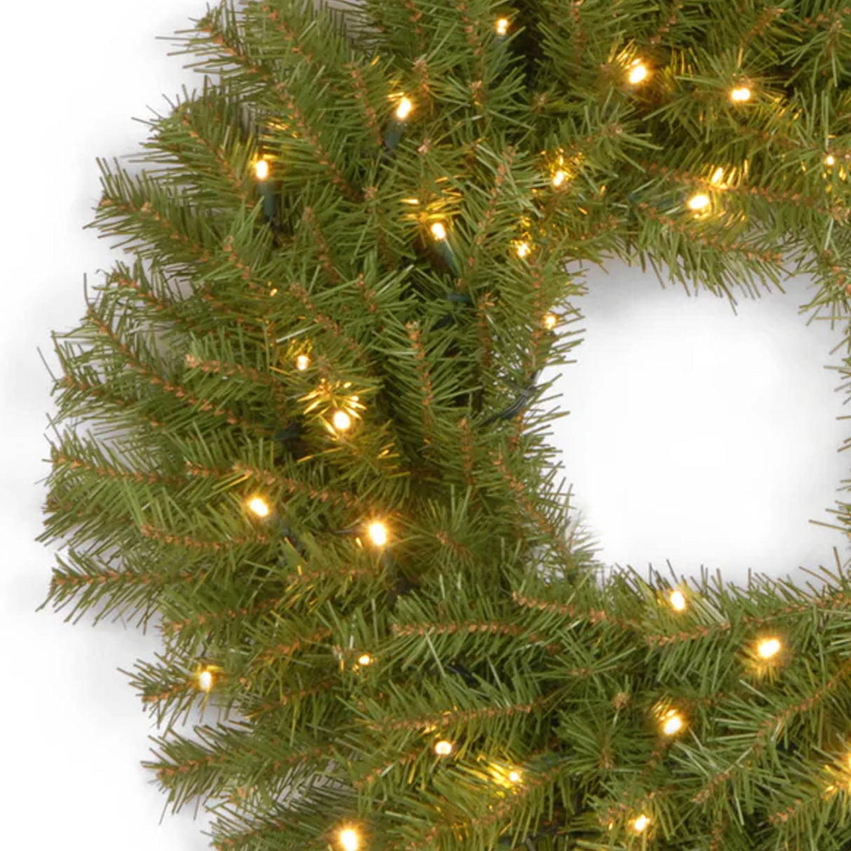 Pre-Lit 30 in. Norwood Fir Christmas Wreath with Twinkly Smart LED Lights