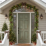 Christmas Cottage Garland, 5 Foot Decorative Holiday Garland