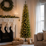9ft Kingswood Fir Pencil Slim Christmas Tree (Unlit)