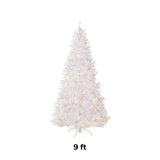 9ft Pre-Lit North Valley White Spruce Christmas Tree with Clear Lights