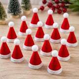 Mini Santa Hats Felt Christmas Party Favors 24 Pc