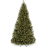 Pre Lit Artificial Green Spruce Christmas Tree with Twinkling Lights