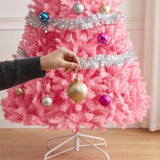 Artificial Colored Christmas Tree Unlit Pine Design Easy Assembly