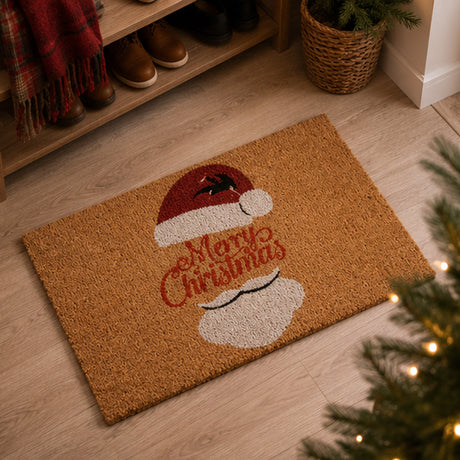 18x30 Inch Merry Christmas Santa’s Favorite Coir Door Mat Holiday Welcome Mat