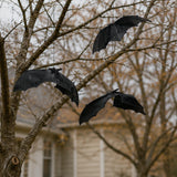 6 1/2" x 13" Hanging Vinyl Bats Halloween Decorations – 12 Pc.