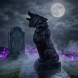 25 1/2" Animated Zombie Wolf Halloween Decoration