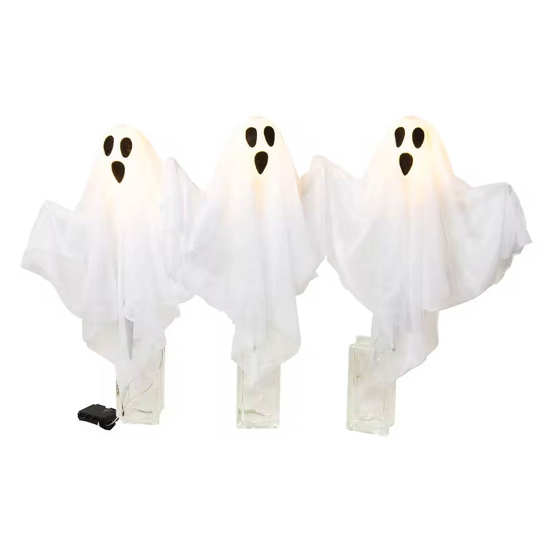 20" LED Ghost Yard Stakes – 3 Pc Set