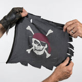 44" x 28" Large Creepy Cloth Pirate Flag Halloween Decoration