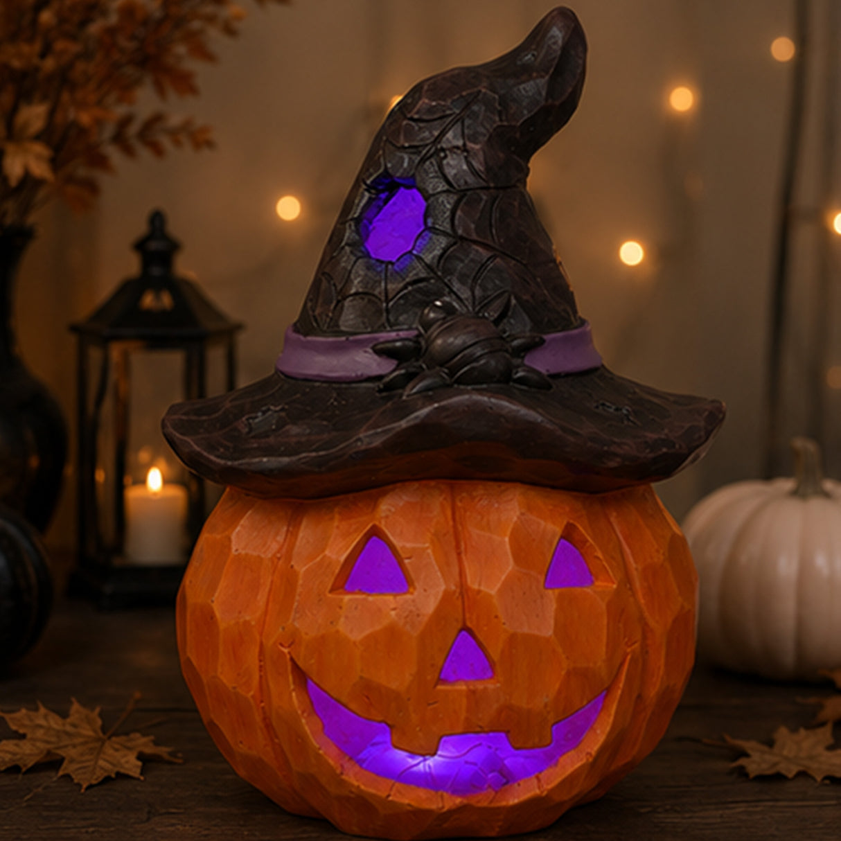 14 in. Halloween Jack O’Lantern with LED Lights
