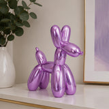 11IN Purple Balloon Dog Figurine Halloween Table Decor