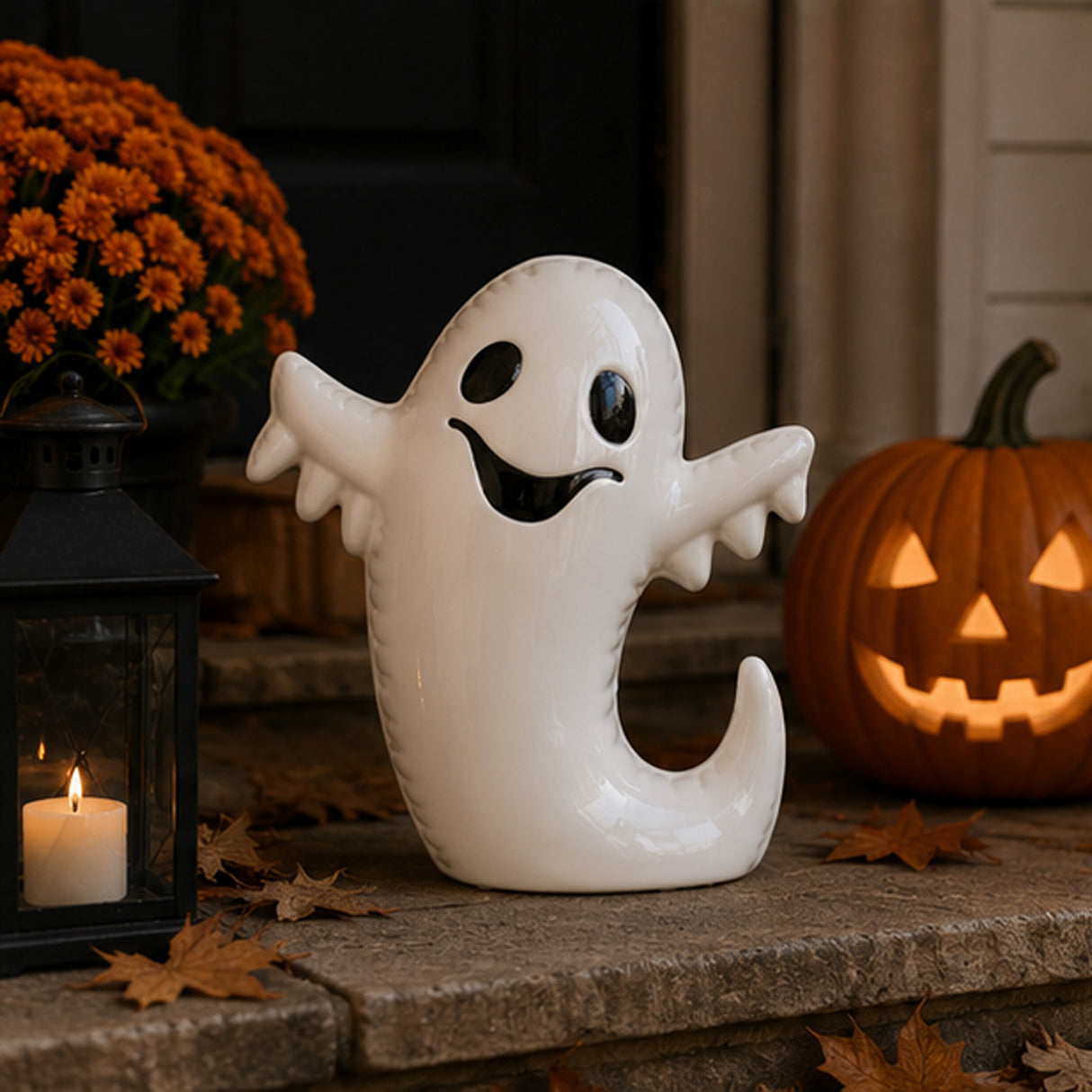 9IN Happy Ghost Halloween Tabletop Decoration