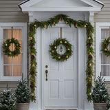 Christmas Bells Pine Garland, 6 Foot Decorative Holiday Garland