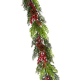 Christmas Joy Garland, 5 Foot Decorative Holiday Garland