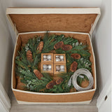 Pre-Lit North Conway Christmas Wreath with Clear Lights & Eucalyptus, 30 Inch