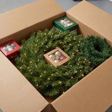 Pre-Lit Norwood Fir Wreath with Twinkly Smart LED Lights, 30 Inch Christmas Decor