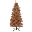 9ft. Pre-Lit Rose Gold Metallic Christmas Tree With White LED Lights