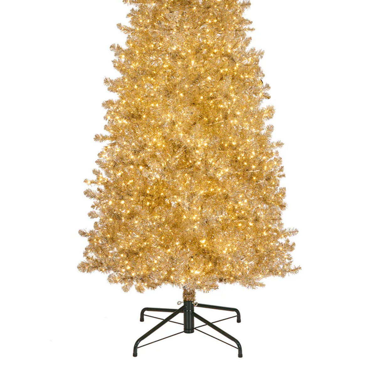 9ft Pre-Lit Platinum Metallic Christmas Tree with LED Infinity Lights