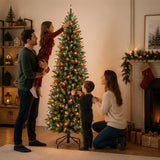 10ft Kingswood Fir Pencil Slim Artificial Christmas Tree (Unlit)