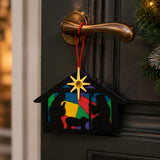 Nativity Silhouette Christmas Ornament Craft Kit 12 Pack