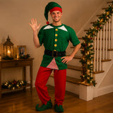 Jolly Elf Christmas Costume Adult Holiday Outfit Kit