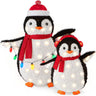 36 Inch LED Penguin Family Christmas Yard Decoration 2 Piece Set