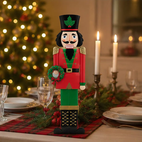 60 Inch Metal Nutcracker Porch Decor Holiday Standing Christmas Figure