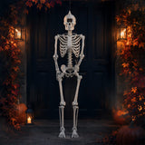 5 ft Life-Size Cyclops Skeleton Halloween Decoration (Posable Plastic Prop)