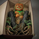 7 Ft Animated Light-Up Root of Evil Jack-O’-Lantern Tree Monster Halloween Decoration