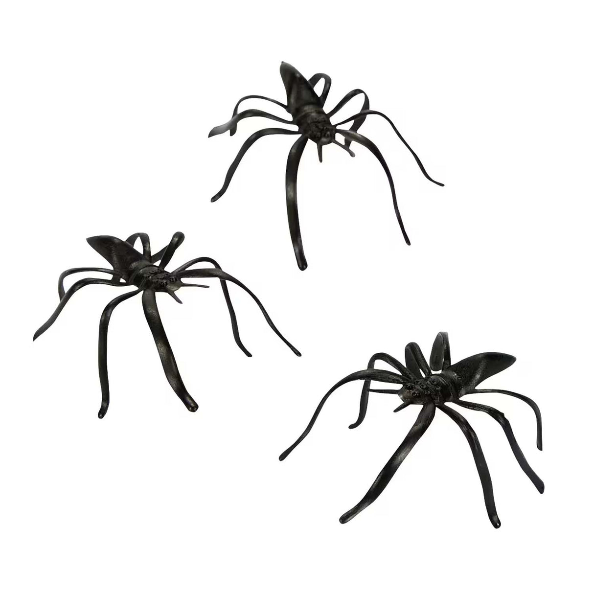 Bulk 144 Pc Mini Scary Plastic Spiders Halloween Decorations (1 1/2")
