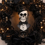 10 in. Halloween Male Skeleton Bust Decoration
