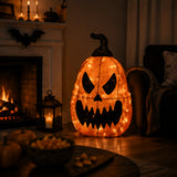 16IN Pre-Lit Scary Jack-O-Lantern Outdoor Halloween LED Decoration