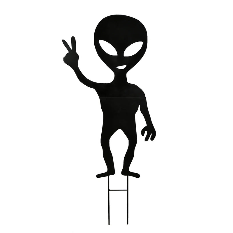 38 in Halloween Alien Lawn Stake Outdoor Garden Decor