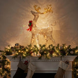 48IN Champagne Reindeer with Warm White LED Lights