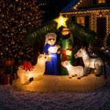 6.5 ft. Inflatable Nativity Scene with LED Lights, Plug-In Christmas Outdoor Yard Decoration