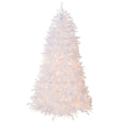 9ft Pre-Lit Dunhill Fir White Christmas Tree with Clear Lights