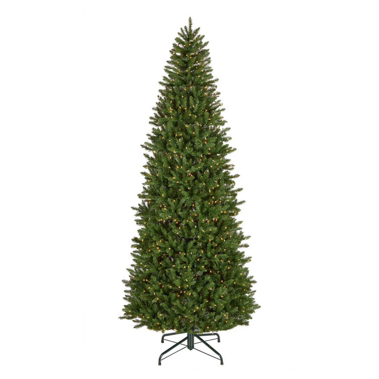 10ft Pre-Lit Natural Fraser Fir Slim Christmas Tree with Clear Lights