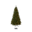 9ft Pre-Lit North Valley Spruce Christmas Tree with Dual Color LED Lights
